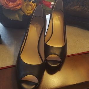 Cole Hann peep toe pumps